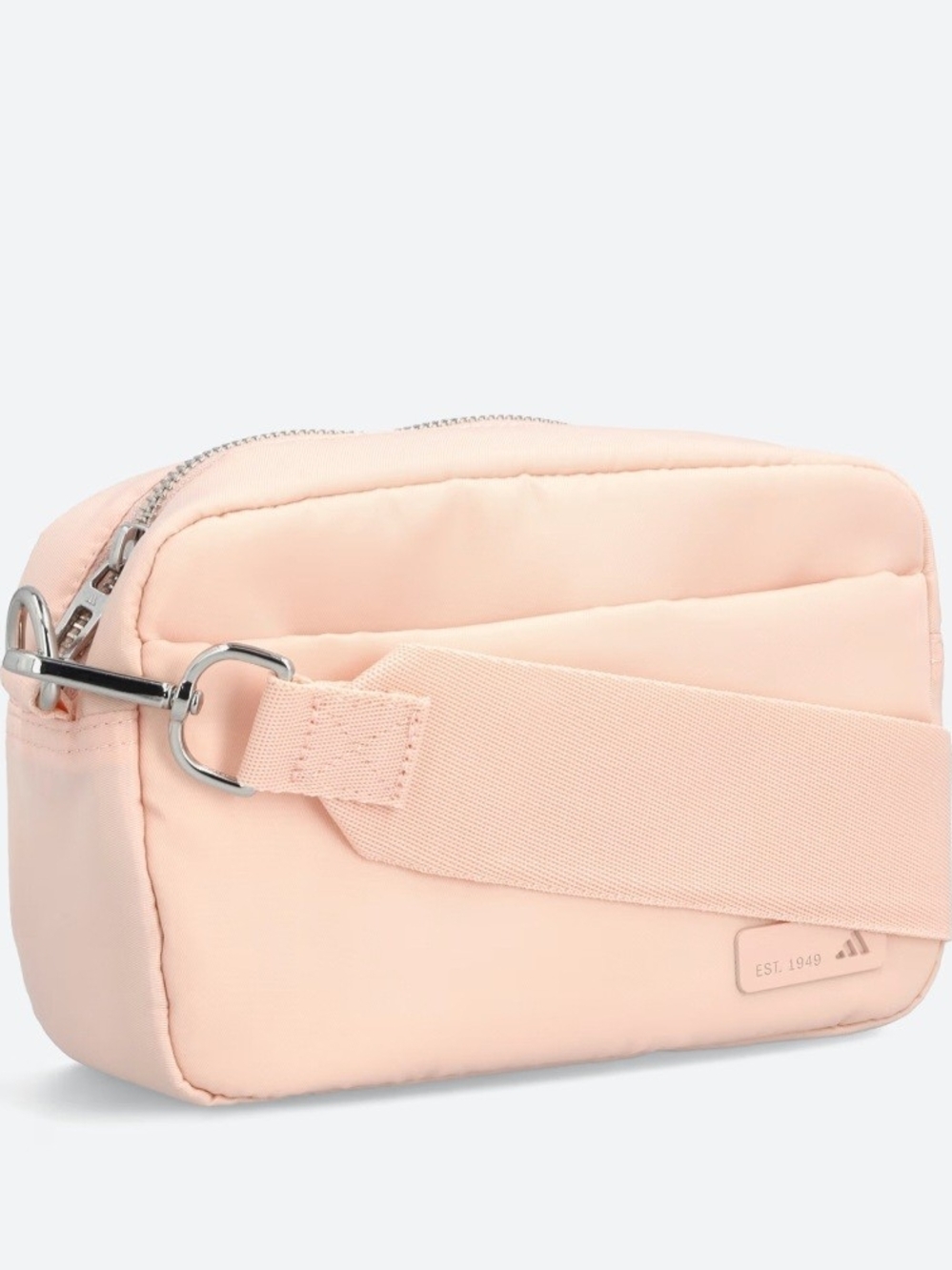 adidas soft pink quilted crossbody bag